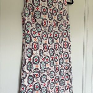 Roller Rabbit Women’s Dress with Teal, Purple Accents Size XS Lined Sleeveless